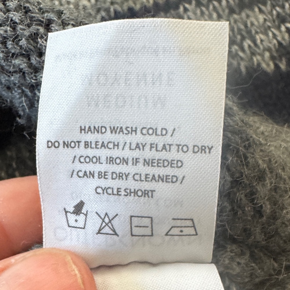 Outerknown Gray and Blue Striped Sweater - Picture 8 of 10